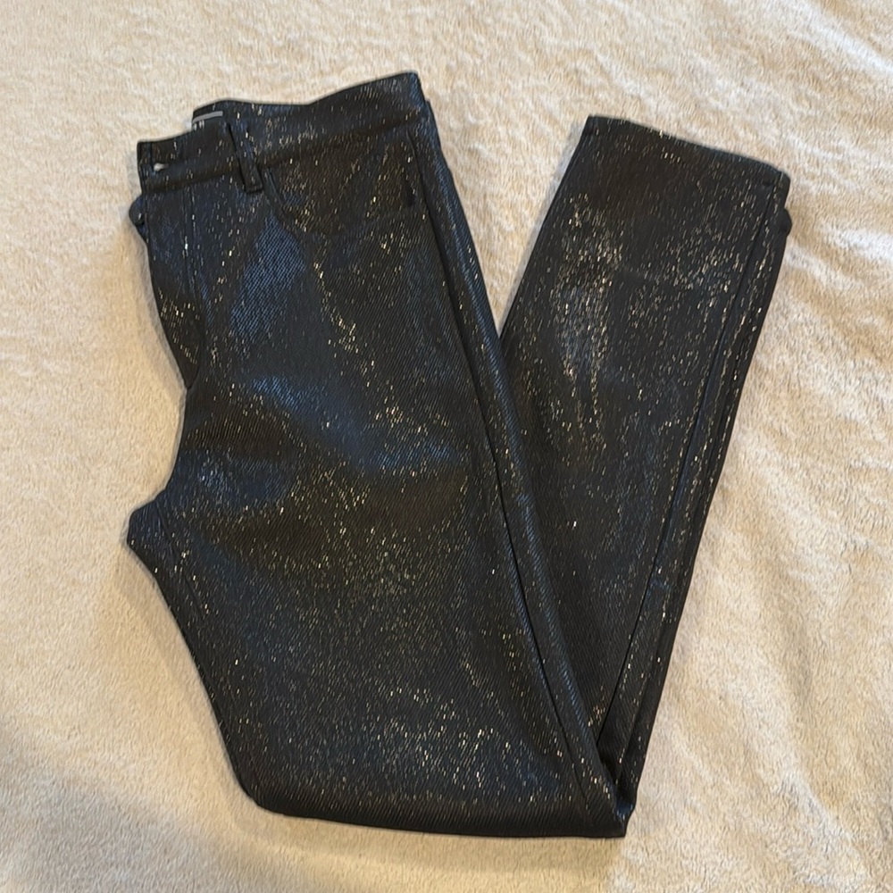 Black Shiny Pants
